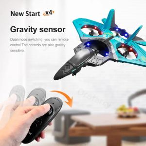 V17 RC Remote Control Airplane 2.4g Remote Control Fighter Hobby Plan Glider Airplane Epp mousse Toys RC Drone Kids Gift