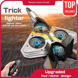 V17 RC Remote Control Airplane Drone 2.4G Gravity detectie Remote Regel Fighter Fighter Hobby Vliegtuig Glider Airplane Epp Drones Airplane Foam Aircraft Boy Toys Kids For Cadeau