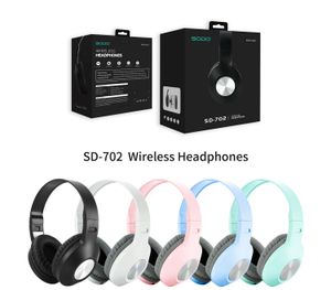 SODO SD-702 Casque Bluetooth Over-Ear 3 Modes EQ Casque sans fil BT5.1 Casque stéréo avec prise en charge du micro Carte TF