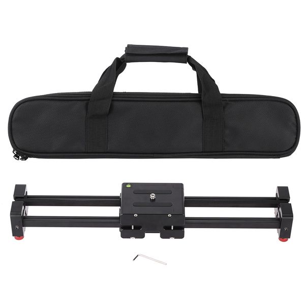 Freeshipping V2-500 Compact Retractable Track Dolly Slider 50cm Rail Shooting Video Camera Stabilizer con tornillo de rosca de 1/4 
