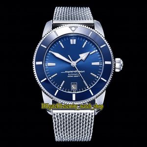 V2 Upgraded-versie GF II B20 AB2010161C1A1 ETA 2824 Automatische Blue Date Dial Lichtgevende Herenhorloge 316L Steel Case Steel Strap Sport Horloges