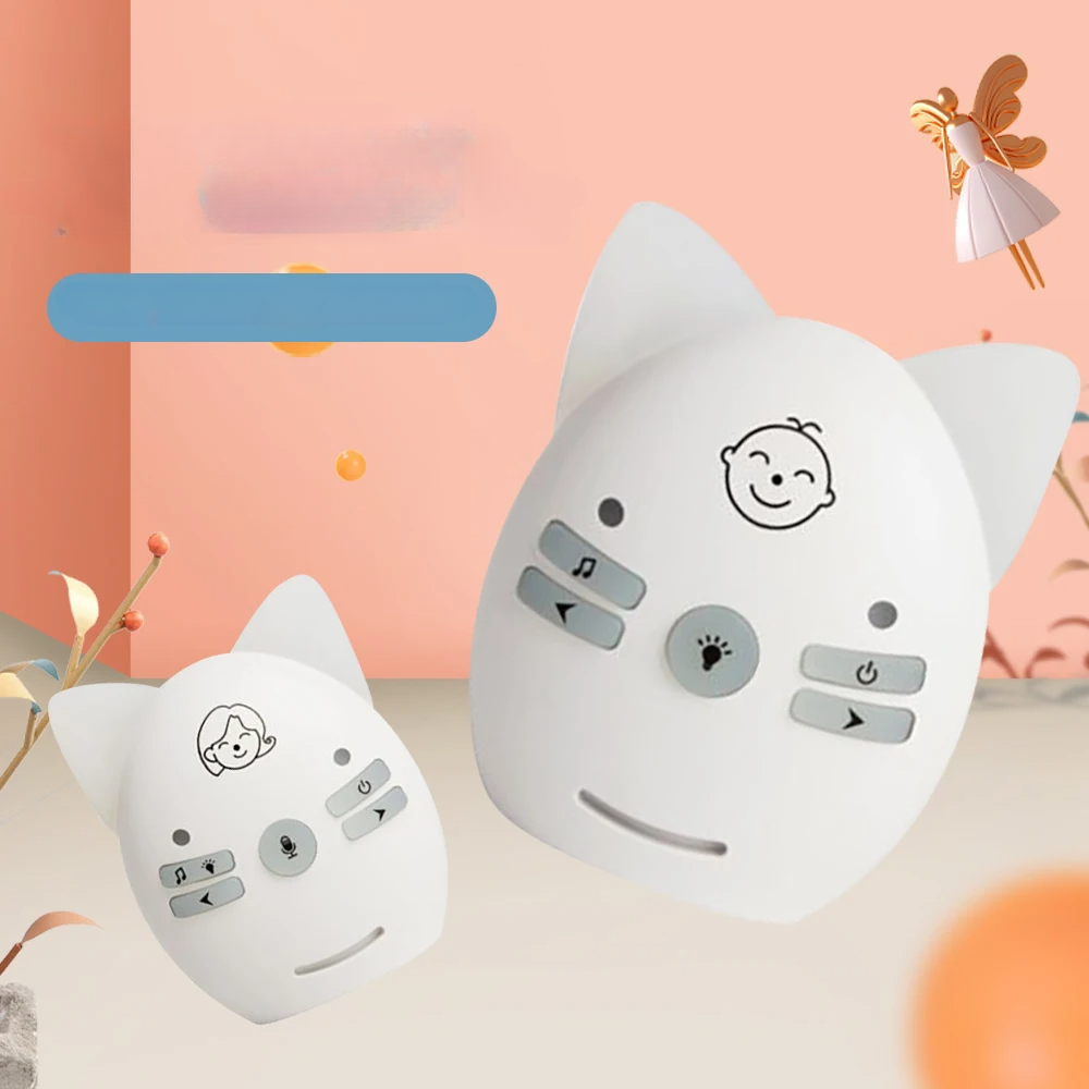 Monitor inalámbrico V20 para bebé, kit de Walkie Talkie con Audio portátil de 2,4 GHz, alarma de teléfono para bebé, intercomunicador de Radio para niños, niñera y niñera