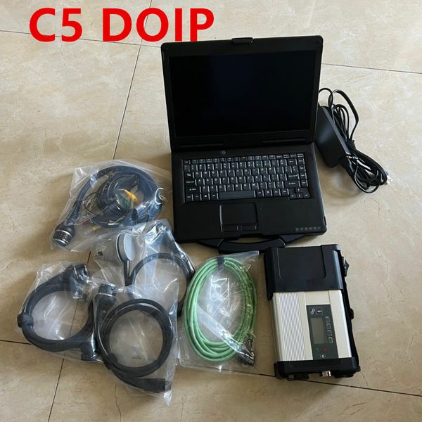 V2023.09 DOIP MB SD Connect C5 Star Diagnostic Plus CF53 ordinateur portable I5 8G avec Vediamo et DTS Engineering Soft-Ware