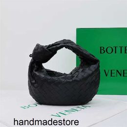 V2024 Jodie Bag Early Spring Collection Product Mini geweven tas echt leer paars geplooid groen