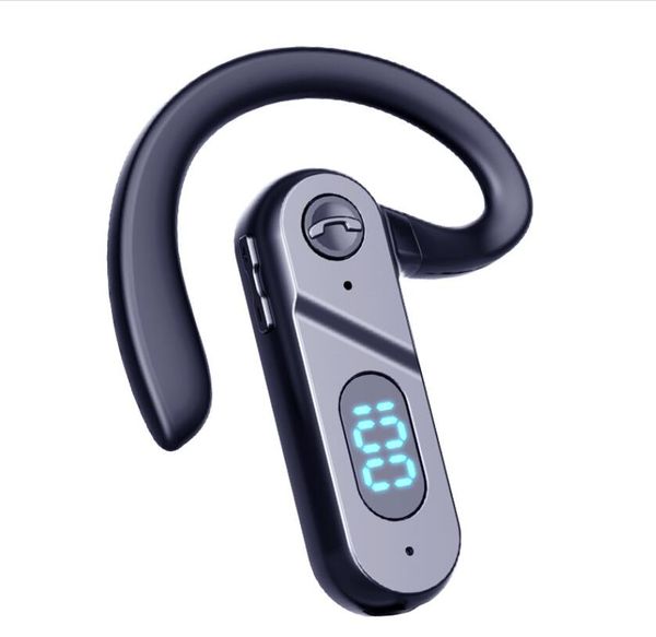 V28 Casque Bluetooth 5.0 modèle de crochet d'oreille TWS téléphone portable sans fil affichage LED intelligent casque sans douleur pour Samsung, Huawei et autres modèles