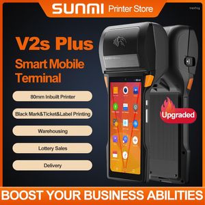 V2sPlus 80mm Android11 caisse enregistreuse portable POS PDA pour l'impression de marque noire de billet d'étiquette imprimante de Scanner 2D NFC intégrée