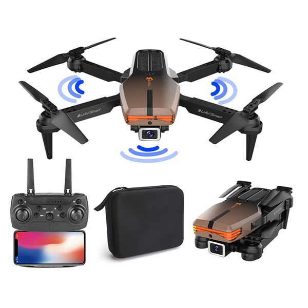 V3 Pro Mini Drones Prevenção de Obstáculos Câmera 4K HD Controle Remoto Quadrocopter FPV Drone Dobrável Dron de Entrega Profissional