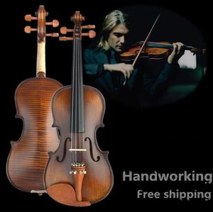 V304 violín de abeto de alta calidad 4/4 instrumentos musicales artesanales arco de violín cuerdas de violín