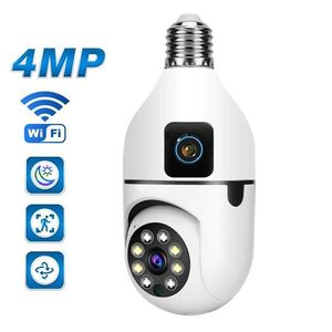 V380 1080P WIFI Dual Lens Bulb Camera Draadloze PTZ IP-camera Video Nachtzicht Tweeweg Audio Indoor Netwerk Videobewaking