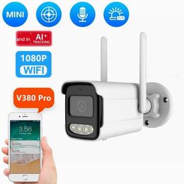 V380 Pro 1080P 4G/Wifi caméra de sécurité IP extérieure ColorVu Vision nocturne sans fil CCTV caméra intelligente 2 voies Audio Vidwo Surveillance