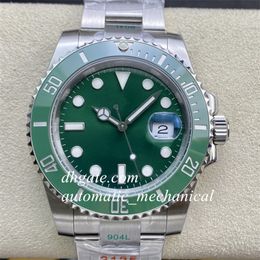 V6 Factory 40 mm keramische bezel groene wijzerplaat Super versie Cal 3135 uurwerk Diver 116610 Eta automatisch mechanisch horloge van saffierglas