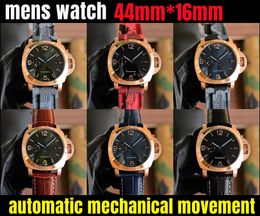 V7 montre de luxe pour hommes 44mm-16mm montres mouvement entièrement automatique bracelet de montre en caoutchouc mécanique étanche lumineux acier raffiné