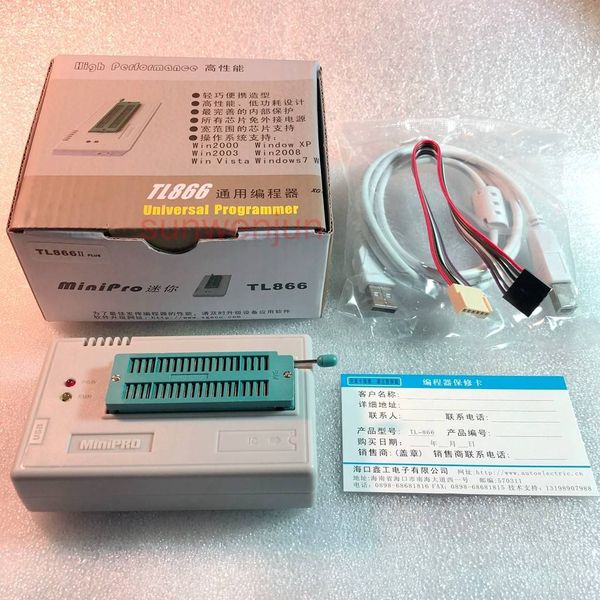 Freeshipping V8.11 TL866II Plus Programador USB compatible con 15000 + IC SPI Flash NAND EEPROM MCU PIC AVR reemplazar TL866A TL866CS