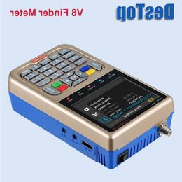 Freeshipping V8 Finder Meter DVB-S2 DVB-S FTA Digitale Satelliet SatFinder HD Satelliet Finder Tool LCD Sat Finder lnb Signaal Meter Xalhp