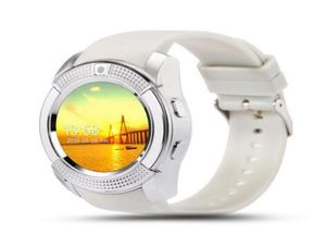 V8 GPS Reloj inteligente Bluetooth Reloj de pulsera con pantalla táctil inteligente con cámara Ranura para tarjeta SIM Reloj inteligente resistente al agua para teléfono IOS Android 7751883