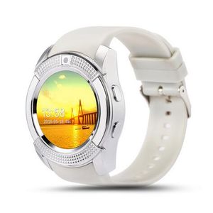 V8 GPS Smart Watches Bluetooth Smart Touch Screen Wristwatch con cámara/tarjeta SIM Ranura a prueba de agua Smart Watch para iOS Android Telep Watch