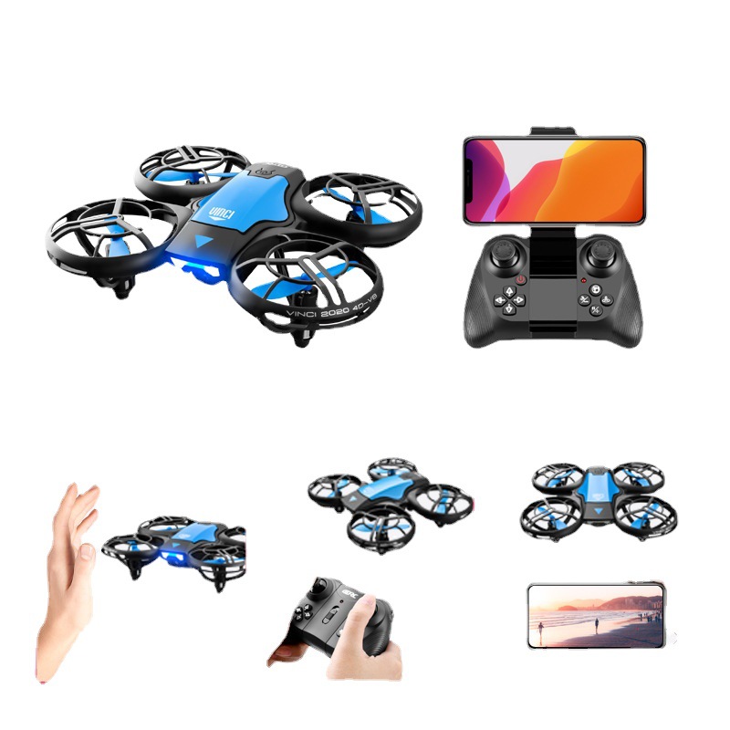 V8 RC Drone Intelligent UAV 4K 1080p HD Camera Wifi FPV Air Drukhoogte Keep opvouwbare quadcopter kinderen verjaardagscadeau 86