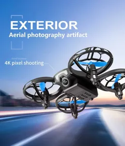 V8 Simulators Mini Drone 4K 1080P HD Caméra Drones WiFi Fpv Pression de l'air Hauteur Maintenir Quadricoptère Pliable Petit Drone télécommandé Électrique RC Avion Cadeaux