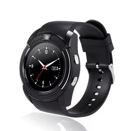 V8 Smart Watch Android Camera afgerond antwoordoproep Dial Calls Watches Sim Card Smartwatch Fitness Tracker