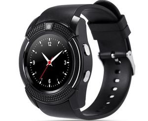V8 Smart Watch Bluetooth horloges Android met 0.3m Camera MTK6261D DZ09 GT08 SmartWatch voor Android-telefoon met retailpakket