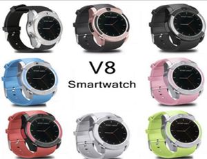 V8 Reloj inteligente Relojes Bluetooth Cámara Android 03M MTK6261D PK DZ09 GT08 Reloj inteligente con paquete minorista 8 colores 1556401