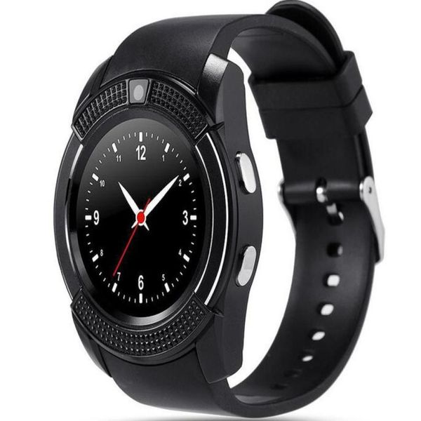 V8 Smart Watch Bluetooth montres Android avec caméra 03m MTK6261D DZ09 GT08 Smartwatch pour téléphone Android avec package de vente au détail 4125796