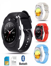 V8 Smart Watch Wristban Watch Band avec 03m Camera SIM IPS HD Full Circle Affichage Smart Watch pour Android System9093115