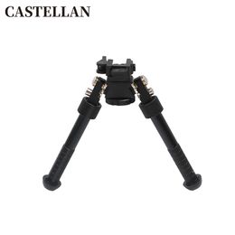 V8 Tripod Tactical Bipod 360 ° Bracket rotatif, tout support de rail de guide de 20 mm en métal, trélescope télescopique de tireur d'élite