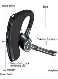 V8 V8S Business Bluetooth casque sans fil écouteur avec micro pour iPhone Bluetooth V41 téléphone mains sans fil écouteurs bruit ca9335841