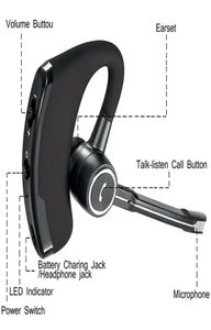 V8 V8S Business Bluetooth casque sans fil écouteur avec micro pour iPhone Bluetooth V41 téléphone mains sans fil écouteurs bruit ca6608905