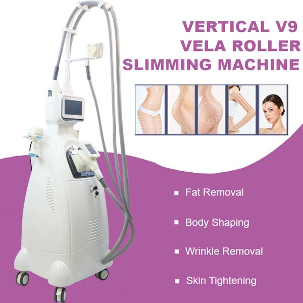 V9 II Vela Roller Machine sous vide dissolvant de graisse RF blanchiment de la peau rajeunissement rides du visage élimination de la cavitation corps entier façonnage équipement de beauté