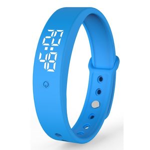 V9 Smart Armband Stappenteller Slaapmonitor Waterdichte Sport Polsband USB Opladen Kinder Fitness Tracker Band