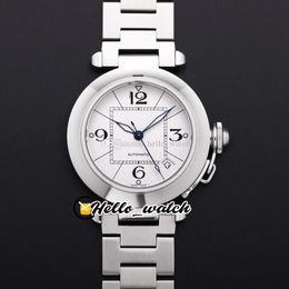 V9F 35 mm W31074M7 A2892 Reloj automático para mujer Esfera blanca plateada Pulsera de acero inoxidable Relojes para mujer Hello_Watch HWCR G12A (1)