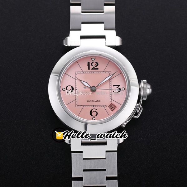V9F 35mm W31074M7 A2892 montre automatique pour femme cadran rose Bracelet en acier inoxydable montres pour dames Hello_Watch HWCR G12C (1)