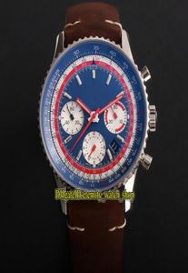 V9F TOP B01 AB01212B1C1X1 PAN AM SPECIAL Edition ETA A7750 Chronograph Automatic Chronograph Mens Watch Two Way Rotation Sport Stopwatch2012871