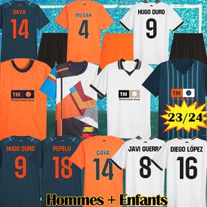 Va len cias cf maillots de football hombres camisetas de futbol hommes enfants kit Valen Cias maillots de football 2024 camiseta vcf HUGO DURO GAYA MUSAH HUGO chemise