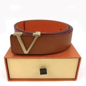 Vakantieriemen voor mannen Mode L-gesp Echte lederen riem Luxe riem Breedte 3,8 cm Designer vrouw Man Master Riemen Goede kwaliteit met originele L-doos