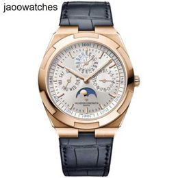 Vacherosconstantinn Watch Swiss Watches Prix d'achat direct Jiangshi Dandun Zongheng Four Series Série 18K Gold Rose Automatic Mechanical Mens 4300V FRJ