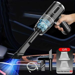 Vacuümreinigers CAR Vacuümreiniger draagbare draadloze stofzuiger Draadloze handheld Auto Vacuüm Home CAR Dubbel gebruik Mini Vacuum Cleaner YQ240402