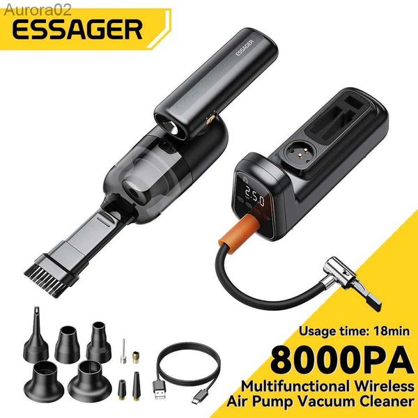 Aspirateurs à vide ESSAFRER VISEUR PORTABLE ET COMPRESSEUR AIR 12V AIR SANS WIRESS VACUM CARAPTABLE PETIAL PETIER POUR LE NETTOYAGE DE CAR CORT