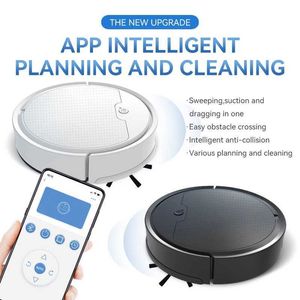 Vacuümreinigers Nieuwe Super Quiet Cleaning Robot Cleaner Smart Home Application Remote Control Intelligent Drag Office Q240430