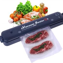 Máquina de sellado de alimentos al vacío, sellador de carne con certificación de seguridad con bolsas, Kit de inicio, modos secos y húmedos para mantener la fruta fresca273r