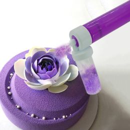 Peças a vácuo Acessórios Ferramentas para colorir bolos Aerógrafo manual para bolos Decoração para bolos Cupcakes Sobremesas Pistola de pulverização Mousse Jateamento de areia Ferramentas para confeitaria