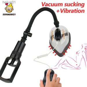 Vacuüm Kut Pomp vibrator voor vrouwen Vacuüm Clitoris Sucker Tepel Vergroten Pomp Borststimulatie Vrouw Masturbatie Erotische speelgoed L230518