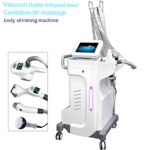 Vacuum RF Ultrasound Dispositif laser Corps Lymphatique Corps Shaper Massage Rouleau infrarouge Perte de poids Cavitation Salon Salon Machine 4 Poignées