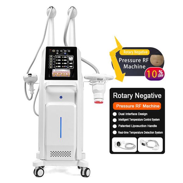 Pression négative rotative sous vide RF lifting de la peau raffermissant le corps amincissant la machine de massage à LED