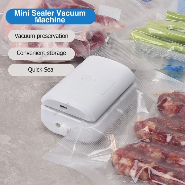 Mini Machine 2 en 1 pour sacs sous vide, coupe-aliments automatique pour le stockage des sacs en plastique, collations, fraîcheur sèche et humide, 231116