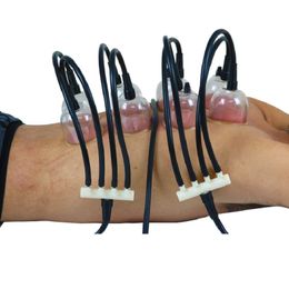 Volledige lichaamsmassager vacuümtherapie cupping machine-accessoires die vier/zes richtingsschakelaar bedienen voor borstinstrument voor borstvergrotingsmachine