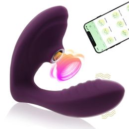 Vagina G Spot Sucker Vibrator Orale Seks Zuig Clitoris Tepelstimulatie Wearable Vrouwelijke Masturbatie Erotisch Speelgoed voor Vrouwen 240312