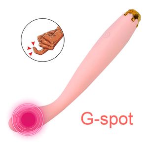 Vagina Massager Sexy Toys for Women Finger Vibrator Clitoris Estimulador Estimulador Orgasmo Vibrador de pluma de coqueteo Vibrador 10 Velocidad